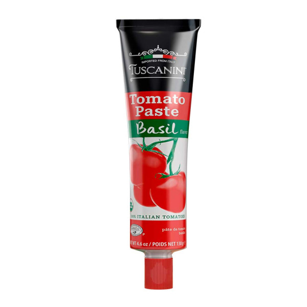 TUSCANINI TOMATO PASTE BASIL IN TUBE 130GR