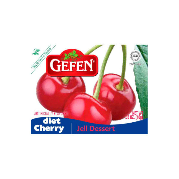 GEFEN SUGAR FREE CHERRY JELL DESSERT 8.5GR