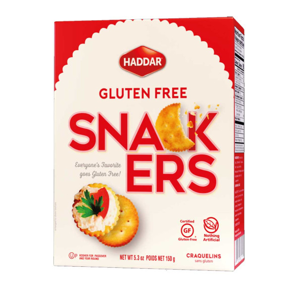 HADDAR GLUTEN FREE SNACKERS 150GR