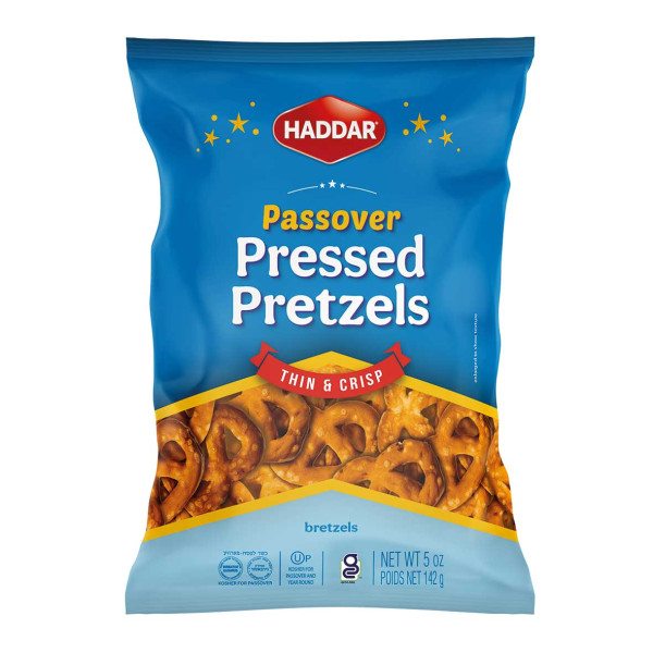HADDAR PASSOVER PRESSED PRETZELS 142GR