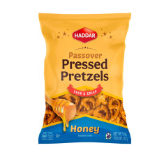 HADDAR PASSOVER PRESSED PRETZELS HONEY 142GR