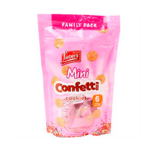 LIEBERS MINI CONFETTI COOKIES FAMILY PACK 6PK