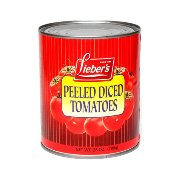 LIEBERS PEELED DICED TOMATOES 790GR