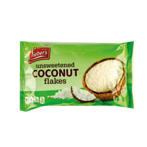 LIEBERS UNSWEETENED COCONUT FLAKES 170GR