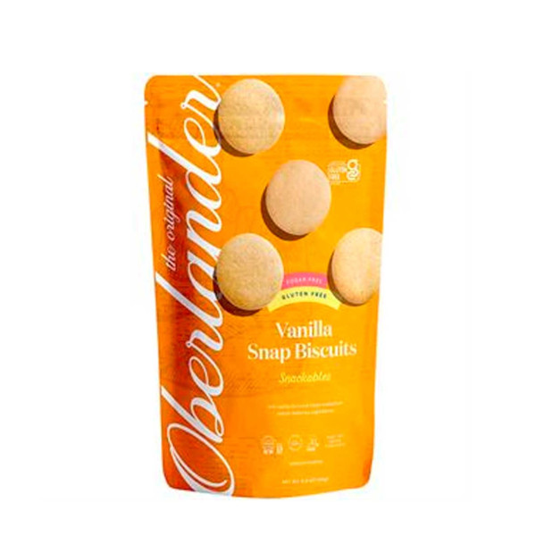 OBERLANDER SUGAR FREE VANILLA SNAP BISCUITS 156GR