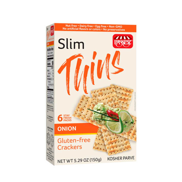 PASKESZ SLIM THINS ONION GLUTEN FREE CRACKER 150GR