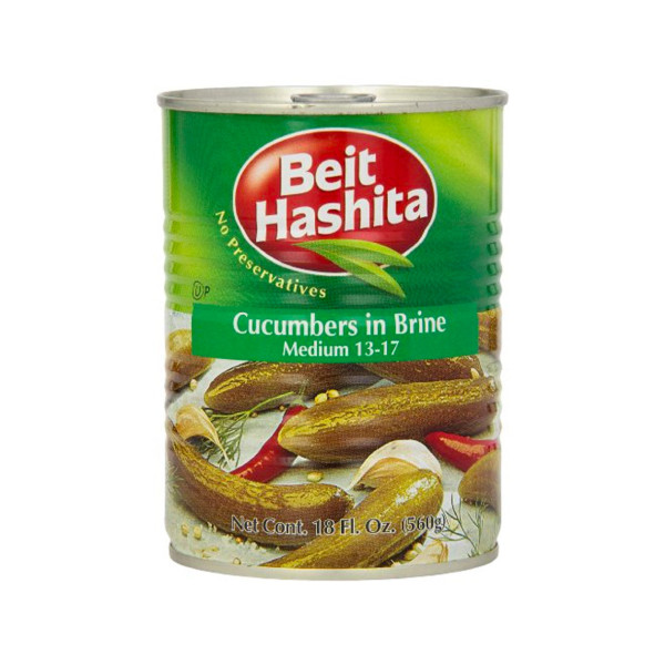 BEIT HASHITA CUCUMBERS IN BRINE 18-25 560ML