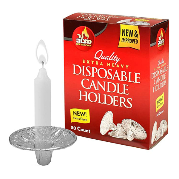 DISPOSABLE CANDLE HOLDERS