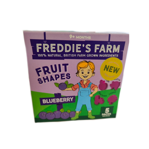 FREDDIES FARM FRUIT SHAPES BLUEBERRY 5PK