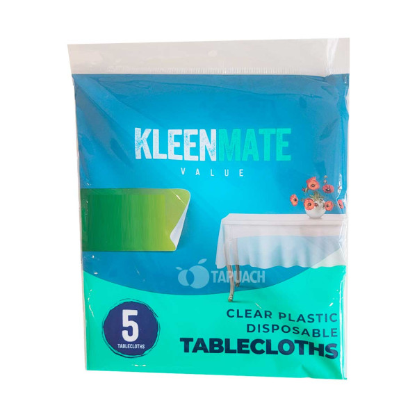 KLEENMATE VALUE TABLECLOTHS LARGE 54X150" 5PK