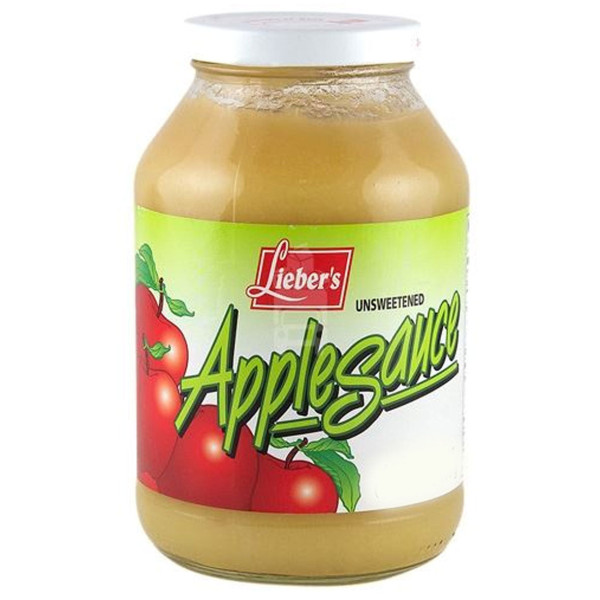 LIEBERS APPLE SAUCE UNSWEETENED 1.36KG