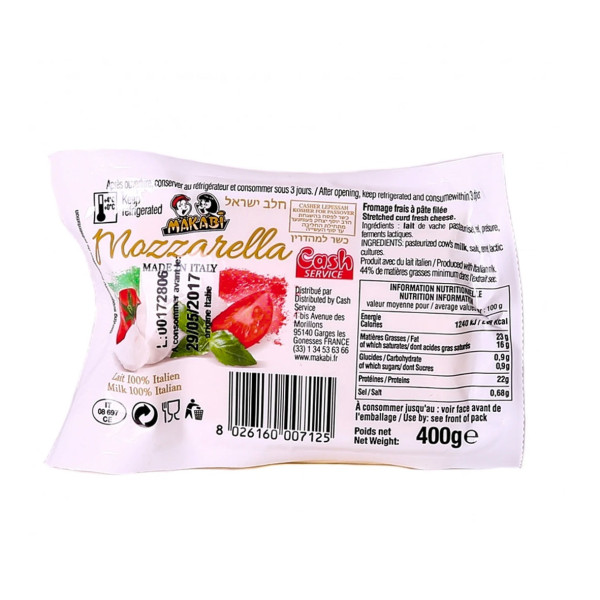 MOZZARELLA BLOCK 400GR