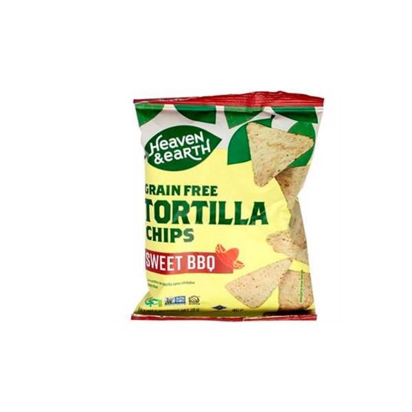 GRAIN FREE TORTILLA CHIPS SWEET BBQ 28GR