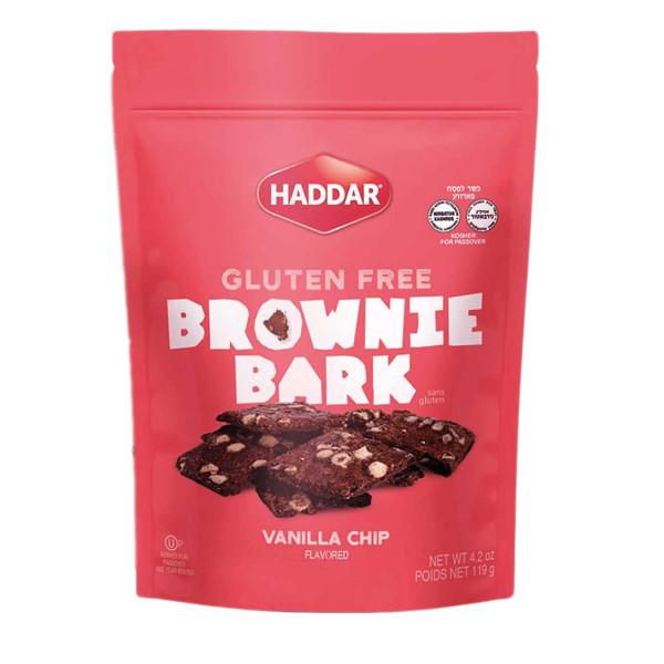 HADDAR BROWNIE BARK VANILLA CHIP 119GR