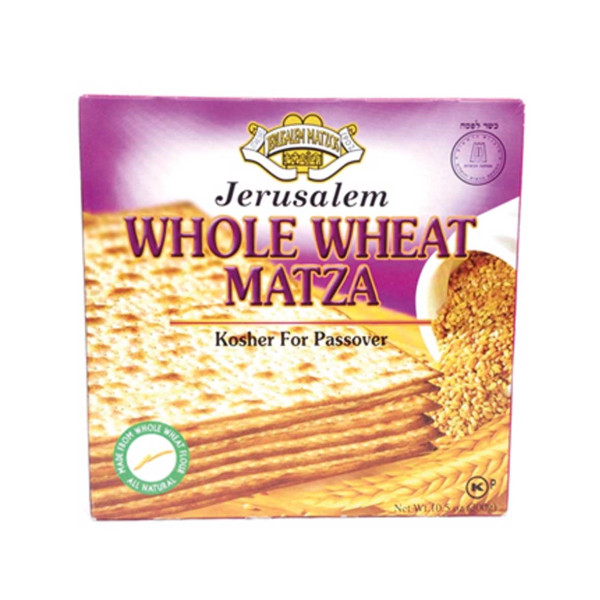 JERUSALEM ORGANIC WHOLE WHEAT MATZA 300GR