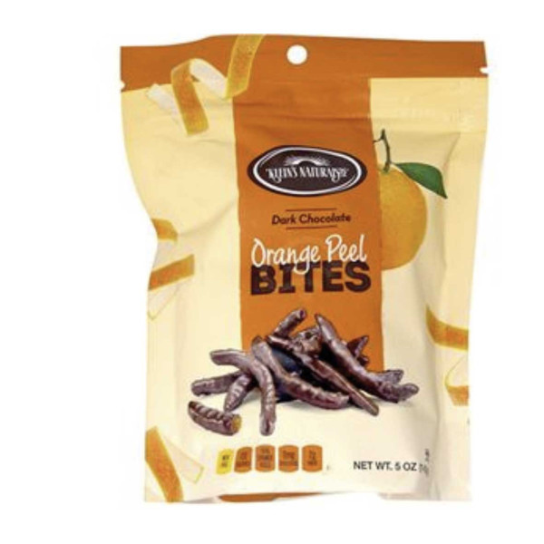 KLEINS DARK CHOCOLATE ORANGE PEEL BITES 142GR