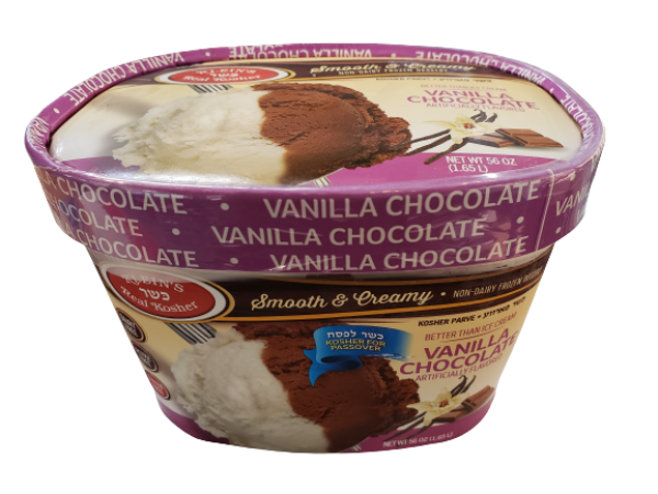 KLEINS VANILLA CHOCOLATE PARVE ICE CREAM 1.65L