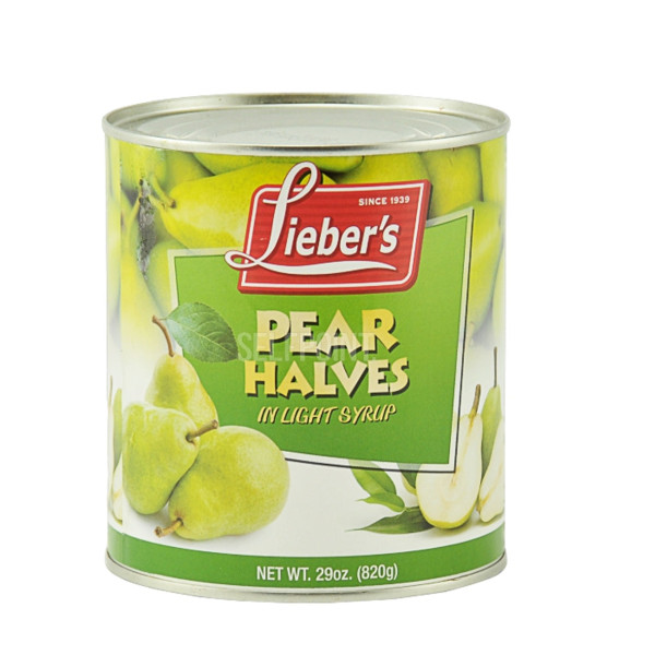 LIEBERS PEAR HALVES 820G