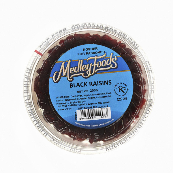 MEDLEY FOODS BLACK RAISINS 200G