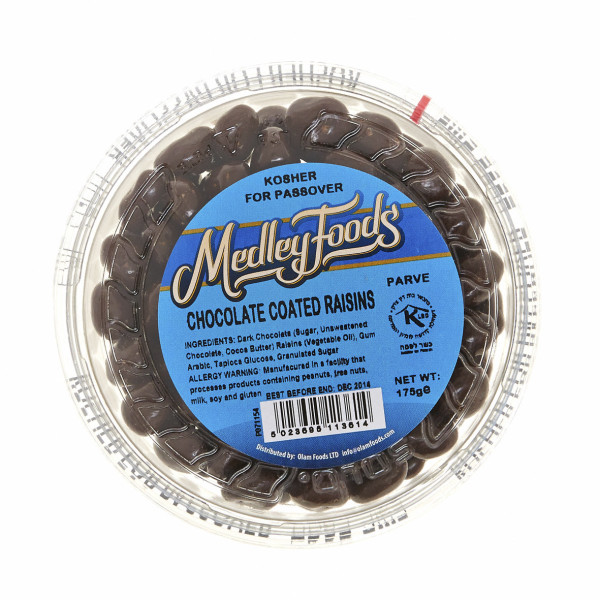 MEDLEY FOODS CHOCOLATE COATED RAISINS 150GR