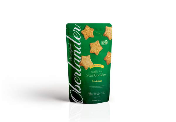 OBERLANDER VANILLA NUT STAR COOKIES 156GR
