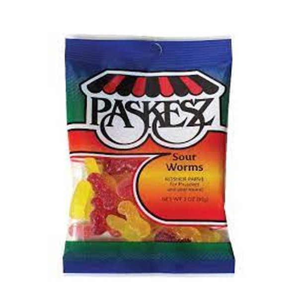 PASKESZ SOUR JELLY WORMS PESACH 100GR