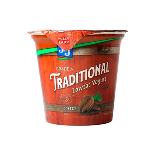J&J TRADITIONAL LOWFAT YOGURT COFFEE 170GR