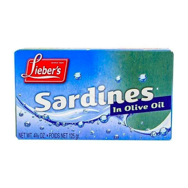 LIEBERS SARDINES IN OLIVE OIL 125GR