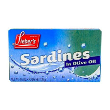 LIEBERS SARDINES IN OLIVE OIL 125GR