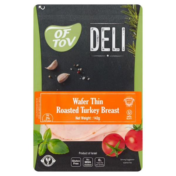 OF TOV WAFER THIN ROASTED TURKEY BREAST 142GR